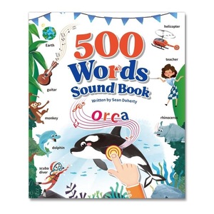 Livre sonore pour enfants <span class=keywords><strong>de</strong></span> 500 <span class=keywords><strong>mots</strong></span>, ressource d'apprentissage précoce, comprenant 500 <span class=keywords><strong>mots</strong></span> <span class=keywords><strong>de</strong></span> vocabulaire <span class=keywords><strong>anglais</strong></span> essentiels, en bois et papier - Product Image 5