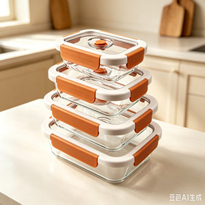 프레시락 모던 대용량 진공 유리 용기 |   오븐 냉장고 및 냉동고용 붕규산염 용기 - Product Image 1