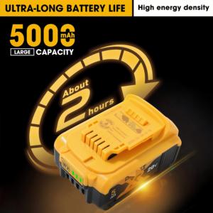 แบตเตอรี่ลิเธียมไอออน Dewalt ระดับมืออาชีพ 20V MAX ใช้ได้กับเครื่องชาร์จ DCB126 ทนแรงกระแทก ทนน้ำมัน พร้อมไฟแสดงสถานะ 3 ดวง ได้รับการรับรองมาตรฐาน KC - Product Image 3