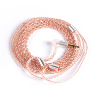 KBEAR 4 Core Copper Upgrade 2PIN QDC MMCX TFZ Kabel Audio Pengganti yang Dapat Dilepas untuk Headphone HiFi Earbuds Headset