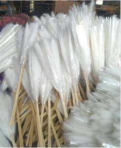 SZ0482 Erba della Pampa Economica, Fiori Secchi Bianchi e Grigi, Erba della Pampa Extra Large per Vendita all'Ingrosso - Product Image 6