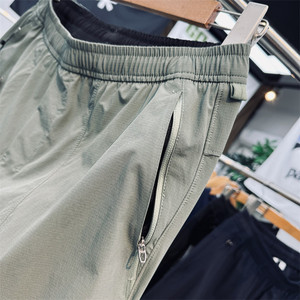 <span class=keywords><strong>Pantalon</strong></span> de sport pour homme 2026, coupe droite fuselée, taille élastique, léger, séchage rapide, respirant, hydrofuge, pour activités de plein air - Product Image 3