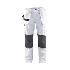 BLAKLADER - 713112101098C38 Pantalon de peintre pour femme Blanc/Gris foncé-PANTALON DE TRAVAIL EAN 7330509843512 PANTALON DE TRAVAIL CARGO - Product Image 1