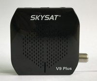 Récepteur satellite numérique SKYSAT V9 PLUS DVB S2, compatible Free to air, PowerVu, Auto PowerVu, Biss Key, SKYSAT V9 Plus