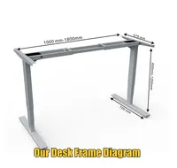 Base de mesa ajustável de aço inoxidável, altura ajustável, desenhos