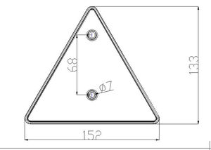 عالية الجودة EMARK مثلث منعكس شاحنة مقطورة عاكسات - Product Image 5