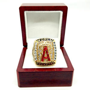 Bague de championnat des Angels de Los Angeles 2002 pour homme, plaquée or rose, alliage, souvenir, collection, cadeau d'anniversaire - Product Image 4