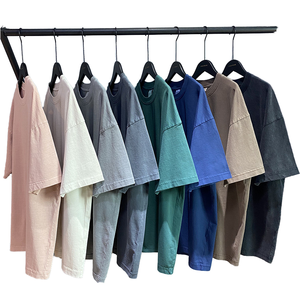 T-shirt homme surdimensionné en coton 100% de haute qualité, impression numérique, logo personnalisé, effet délavé à l'acide, style vintage. - Product Image 1