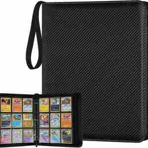 Pocket <b>Card</b> Binder Zipper Binder 720 Double-sided PU <b>Card</b> Collection Binder for TCG Table Games for Collection <b>Card</b> - Product Image 3