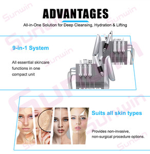 เครื่องพ่นออกซิเจนบำรุงผิวหน้า <span class=keywords><strong>SUNWIN</strong></span> 9-in-1 ไฮโดรเดอร์มาเบรชั่น ฉีดออกซิเจน ระดับสปา บำรุงผิว ฟื้นฟูผิว ชุ่มชื้น ริมฝีปาก - Product Image 2