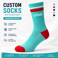Chaussettes de sport personnalisées blanches avec semelle en tissu éponge professionnelle, chaussettes de sport en tissu éponge personnalisées