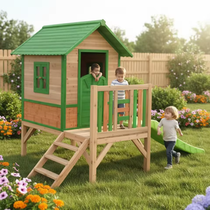 <span class=keywords><strong>Casetta</strong></span> da Giardino Moderna <span class=keywords><strong>di</strong></span> Lusso in <span class=keywords><strong>Legno</strong></span> Impermeabile da Esterno Personalizzata <span class=keywords><strong>per</strong></span> <span class=keywords><strong>Bambini</strong></span> <span class=keywords><strong>di</strong></span> Alta Qualità Eco-friendly FSC - Product Image 3