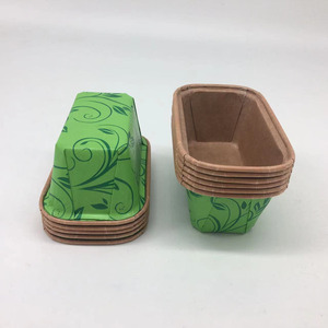 Venta al por mayor de fábrica: Moldes rectangulares gruesos de la marca <span class=keywords><strong>KaIKe</strong></span>, a granel, impermeables, de pulpa de madera sin recubrimiento, para hornear pan. - Product Image 2
