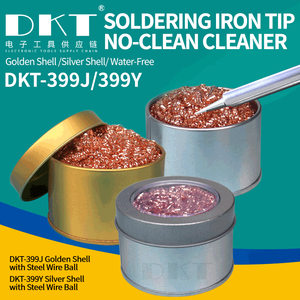 Bola de alambre de acero inoxidable para limpieza de puntas de soldador con base antideslizante, herramienta de limpieza sin residuos para PCB y trabajos de retrabajo - Product Image 5