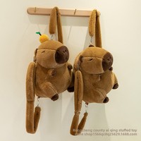Sac à bandoulière style capybara, sac à dos, pochette de rangement pour jouets en peluche, rembourrage en coton PP, 31-50 cm, fabriqué à Baoding, cadeau
