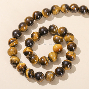 Cuentas Redondas Sueltas de Piedras Preciosas de Alta Calidad JD, 4/6/8/10/12/14/16 mm, Cuentas de Piedra Ojo de Tigre Amarillo Natural 3A para la Fabricación de Joyas - Product Image 6