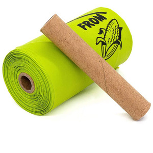 La migliore vendita Eco Friendly logo personalizzato compostabile sacchetti di rifiuti di cane Pet gatto cane cacca sacchetto