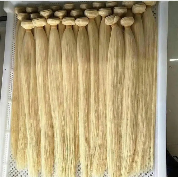 China wet and wavy cheap russian raw 613 blonde human hair bundles,raw 613 virgin hair,long silky blonde brazilian human hair