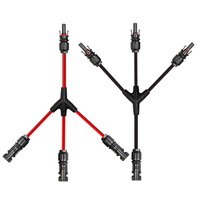 Connecteur de câble de branche solaire PV de Type Y 1500V DC 50A 1 6 voies IP68 évalué cuivre étamé panneau solaire solution d'adaptateurs parallèles