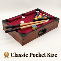 Petit jeu de billard de table léger avec accessoires complets pour enfants et adultes, en MDF