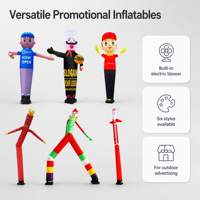 Danseur gonflable promotionnel NOCO avec logo personnalisé et souffleur pour événements commerciaux en plein air
