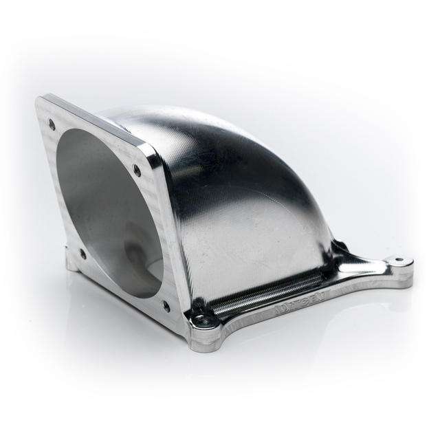 CNC Machined Billet Aluminum Stainless Steel Racing Throttle Body Intake Elbow Customized Parts