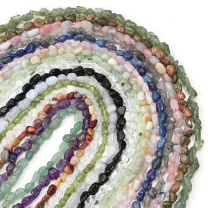 Cuentas Sueltas de Piedra Natural de Ágata de <span class=keywords><strong>Jade</strong></span> Cristalina Ovalada Irregular de 5-10 mm para la Fabricación de Joyas, Pulseras y Collares DIY - Product Image 4