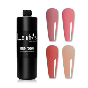 Étiquette privée de vernis à ongles gel uv, de très bonne qualité, gel soak off, base liquide, extension pour les doigts, pièces, 1kg