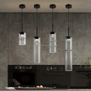<span class=keywords><strong>Lustre</strong></span> à suspension moderne en verre bambou forêt design fer pour cuisine chevet salon disponible petit grand - Product Image 3