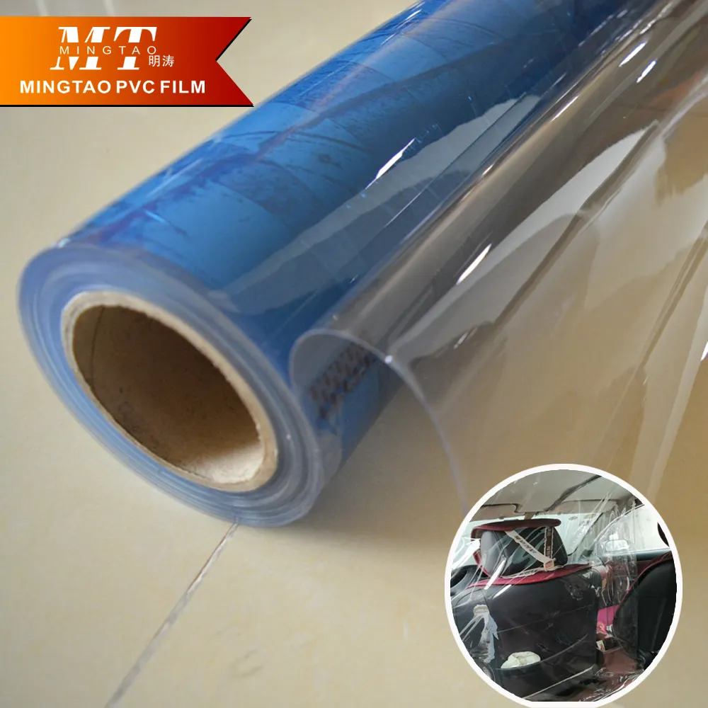 Plastik ambalaj malzemesi şeffaf esnek PVC Film şeffaf su geçirmez PVC levha