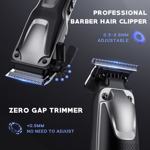 <span class=keywords><strong>Tondeuse</strong></span> à cheveux professionnelle sans fil 7000 tr/min à lames zéro, rechargeable USB-C, pour <span class=keywords><strong>barbe</strong></span> et cheveux, pour hommes - Product Image 2