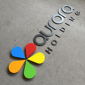 Letreros Comerciales con Logotipo, Logotipo 3D para Interiores de Empresas, Letreros Publicitarios para Paredes de Oficina, Letreros Personalizados de Acrílico 3D, Metal y LED - Product Image 1