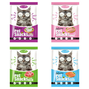 Cibo Umido per <span class=keywords><strong>Gatti</strong></span> con Carne Fresca, Confezione da 80g, Salsa di Carne Tenuta in Salsa, Snack per Animali Domestici, Confezione all'Ingrosso - Product Image 1