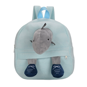 Zaini in peluche Tungtungsahur, borsa a cartoni animati di grande capacità, divertenti zaini per bambini con scimmie, rane, elefanti e squali, giocattolo a cartoni animati - Product Image 2
