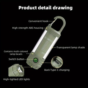 BaiFeng Mini Camping <b>Lantern</b> 6W <b>LED</b> <b>Rechargeable</b> With Hook For Outdoor Camping - Product Image 4