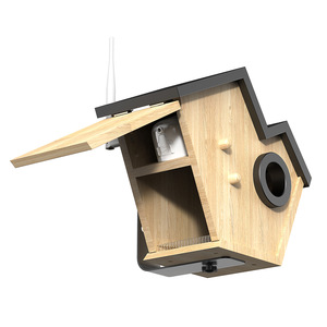 Jaula de Anidación para Pájaros con Calefacción, Casa Inteligente para Pájaros con Cámara IA, Grabación Automática de Etapas de Anidación, Control Remoto, Visión Nocturna, Energía Solar - Product Image 4