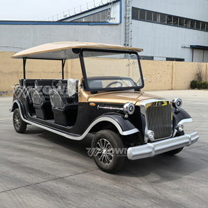 CE Approved Electric Vintage Classic Sightseeing Cart 4 Seats Retro Tour Vehicle for Scenic Area Resort Wedding Photography Use - Product Image 1