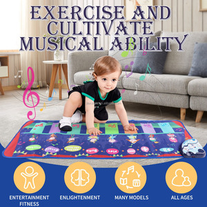 <strong>Musical</strong> <strong>Mats</strong> Music Piano Keyboard Dance <strong>Floor</strong> <strong>Mat</strong> Carpet Animal Blanket Touch Playmat for Baby