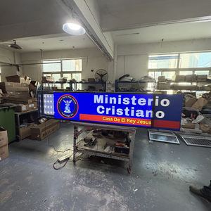 Letrero Luminoso Rectangular de Acrílico Transparente de 8*4 Pies/244*122 cm, Letrero LED para Decoración de Cafeterías, Letrero Colgante Personalizado para Publicidad Exterior en la Calle - Product Image 4