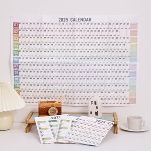 Imoda 2025 calendrier mural coloré de grande taille avec autocollants 365 jours planificateur annuel mémo horaires calendrier planification personnelle - Product Image 2