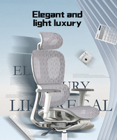 Accoudoir 3D moderne de luxe série haut de gamme réglable dossier haut pleine maille tournante chaise de bureau ergonomique exécutive Base en acier