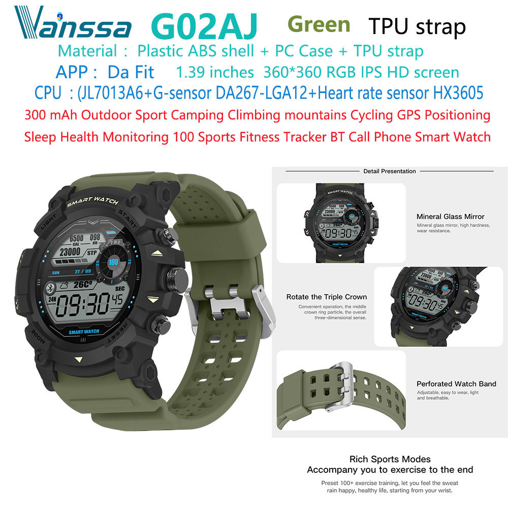 G02AJ-sport-GPS-smart-watch verde
