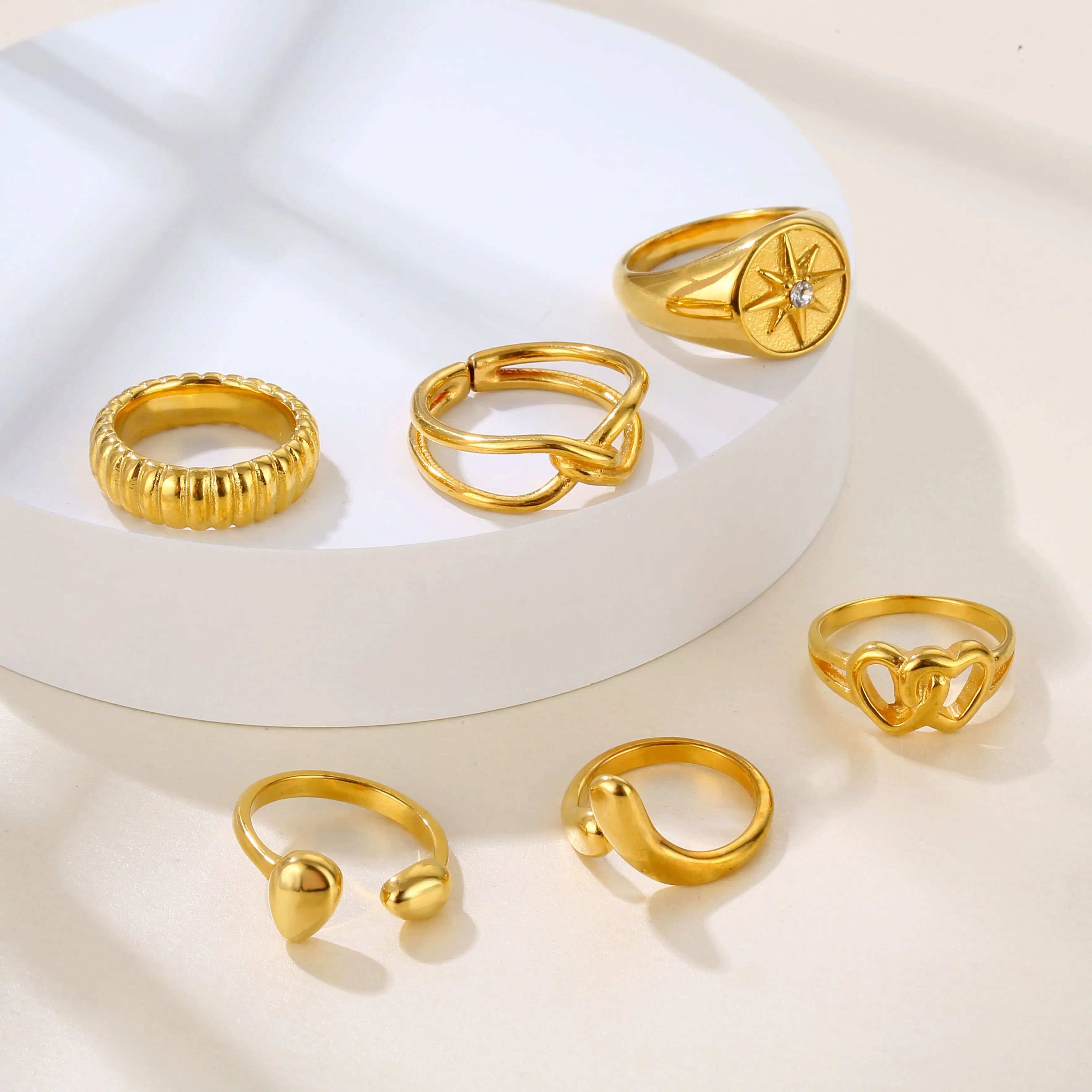 gold love bands