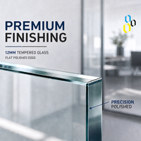 Cloison modulaire moderne en aluminium avec verre anti-explosion et insonorisation pour bureau, poste de travail, séparateur de pièce, panneau de cloisonnement pour école et gymnase