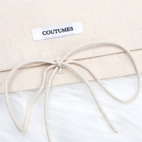 Pochette Enveloppe en Coton Réutilisable en Gros, Emballage Vêtements, Sac Anti-Poussière pour Chaussures avec Rabat et Logo Personnalisé