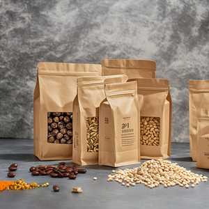 Prácticas bolsas <span class=keywords><strong>de</strong></span> pie desechables personalizadas para dulces, bolsas <span class=keywords><strong>de</strong></span> papel para alimentos, embalaje Kraft impreso sellable - Product Image 2