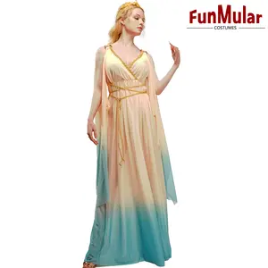 Funmular Hy Lạp Nữ Thần Trang Phục Phụ Nữ Hoàn Hảo Cho Hy Lạp Dress up Halloween Cổ Tích Cosplay Athena Trang Phục