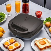 Machine 3-en-1 Professionnelle en Acier Inoxydable : Four Électrique, Grill de Contact Panini et Appareil à Sandwichs/Hot-dogs pour Usage Domestique