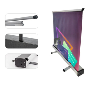 <span class=keywords><strong>Banner</strong></span> Enrollable Publicitario Retráctil de Aleación de Aluminio Ligero y Portátil para Exteriores, con Montaje sin Herramientas - Product Image 4