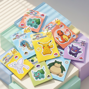 Autocollants holographiques en PVC à impression numérique, motif dessin animé Pokémon Aurora, 60 pièces par feuille, décoration coréenne pour la maison - Product Image 3